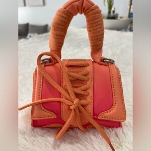 Orange and Pink Women's Bag
